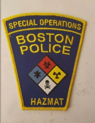Boston Massachusetts Police Hazardous Hazmat Special Operations Unit Police.