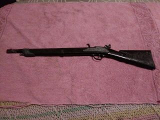 Vintage Hubley Buffalo Rifle Toy Cap Gun Rifle 24 " Long,