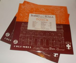 33cx 1094/95 Puccini Tosca Maria Callas Teatro Alla Scala De Sabata E/r 2lp