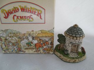 David Winter Cameo One Man Jail Miniature Cottage 1991 Doll House Fairy