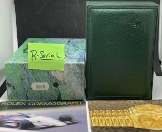 Rolex Vintage Daytona,  16520,  R Serial Box And Books,  For Floating Cosmograph