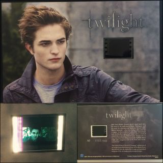 Twilight Robert Pattinson Limited Edition 4 Film Cell Individual Numbered