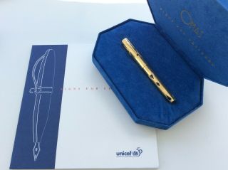 Omas Unicef 50th Solid Gold 18k Micol Fontana Boxed