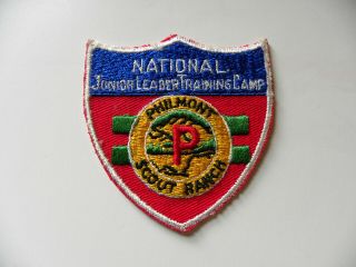 Bsa National Junior Leader Instructor Training Camp At Philmont Pocket Patch
