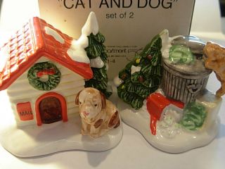 Dept 56 Snow Village Cat And Dog 5131 - 4 W/original Box