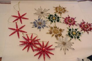 13 Snowflake Christmas Tree Ornaments