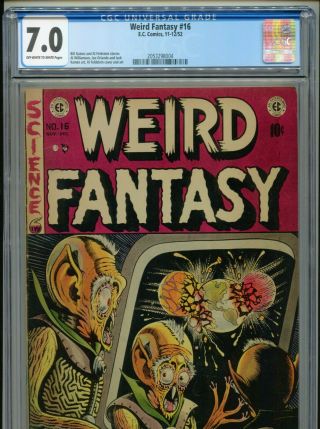 1952 Ec Comics Weird Fantasy 16 Jack Kaman Al Feldstein Cgc 7.  0 Ow - W Box4