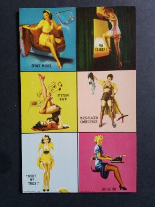 Mutoscope Yankee Doodle Girls 6in1 " Sport Model/no Stares Pinup Uncirculated