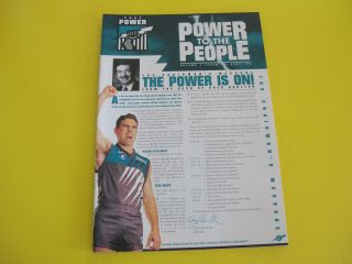 Port Adelaide Football Club Power To The People June 1996