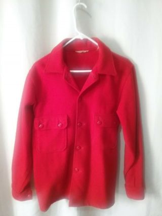 Official Boy Scout Red Wool Coat