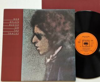 Bob Dylan Blood On The Tracks Lp 1975 1st Uk Press A2/b2 Inner,  Liner Notes Nm