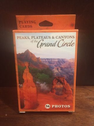 Vtg Photo Playing Cards Grand Circle Arizona Colorado Utah Mexico Souvenir