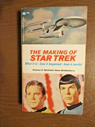 The Making Of Star Trek.  Vintage Paper Back Book.