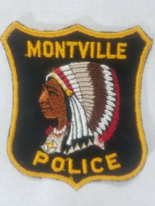 Vintage Montville Connecticut Police Patch