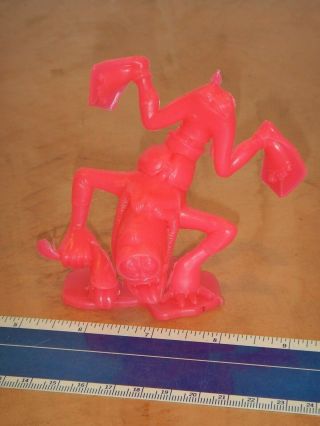 1963 Marx Nutty Mads Hot Pink Dippy The Deep Diver Mini Figure 4 ",  Hong Kong
