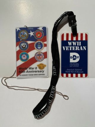 Ww 2 D - Day Normandy American Cemetery 60th Anniversary & D - Day Museum Lanyards