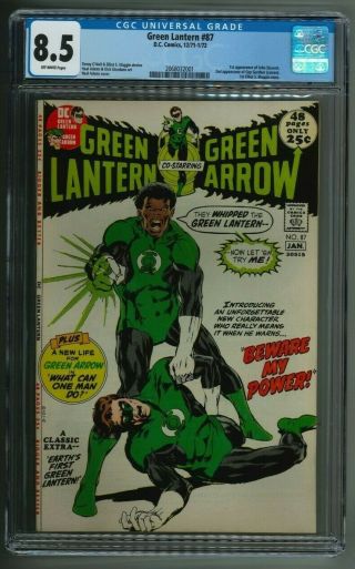 Green Lantern 87 Cgc 8.  5 Dc Comics 1st Appearance Of John Stewart