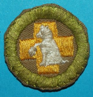 First Aid To Animals Type D Merit Badge Boy Scouts 9593