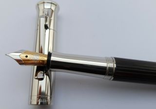 ⭐ Uninked Graf Von Faber - Castell Classic 18k F Nib Fountain Pen Grenadilla Wood⭐