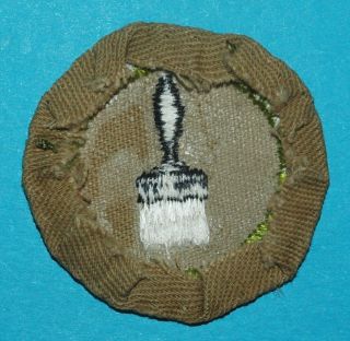 PAINTING TYPE D MERIT BADGE - FINE TWILL - - BOY SCOUTS - 9180 2