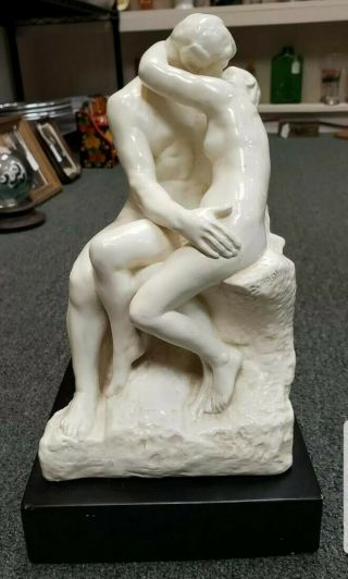 1977 Alva Museum Replicas " The Kiss " By Rodin Sculpture (f.  Barbedienne Foundry)