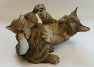 National Wildlife Federation Lynx Cat & Baby Playful Morning,  By Nicholas Wilson