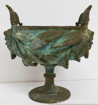 Estate Greek Roman Italian Renaissance French Grand Tour Bronze Figural Urn 2