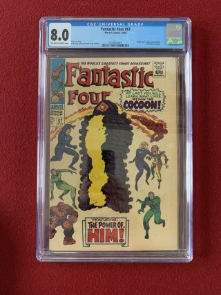 Fantastic Four 67 (1967) Cgc 8.  0 Origin And 1st Appearance Of Him (warlock)