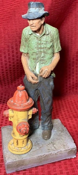 Michael Garman 1977 Old Man / Fire Hydrant Sculpture