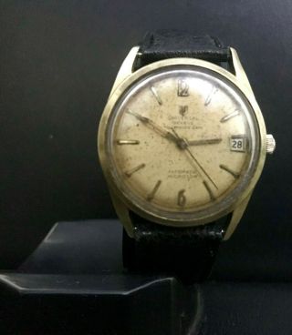 Vintage Universal Geneve Polerouter Date Automatic Swiss Micro Rotor Cal.  218 - 2