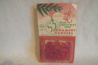 Vintage Bradford Plastic Christmas Tree Ornament Hangers - 36 - Package