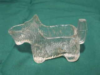 Scottie Dog Glass Candy Container Or Creamer