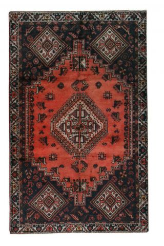 5x8 Oriental Vintage Wool Handmade Traditional Carpet Geometric Area Rug