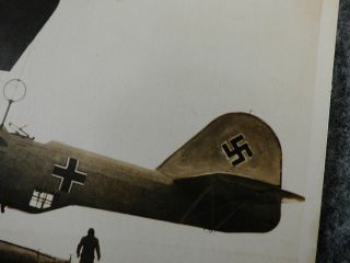 German WW2 Post Card Luftwaffe Airplane Tail Insignia Workers 2