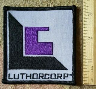 Iron - On Smallville Luthorcorp Logo " Lex Luthor " 3 1/2 " Embroidered Patch