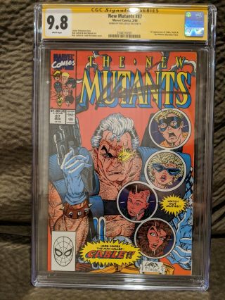 Mutants 87 Cgc 9.  8 Signed By Rob Liefeld,  Cgc Signature Series,  White Pages