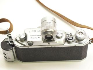 Vintage Canon Rangefinder Camera w/ 28mm F:2.  8 Lens 3