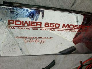 Rockford Fosgate Power 650 Mosfet Vtg 650 Watt Car Stereo Amp