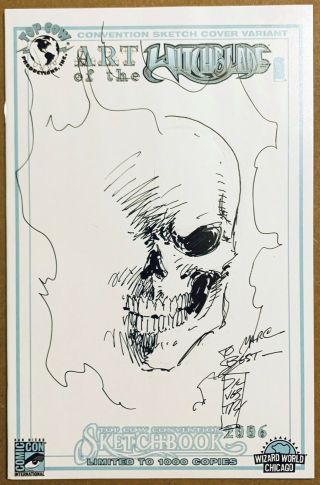 Marc Silvestri Ghost Rider Convention Sketch Art