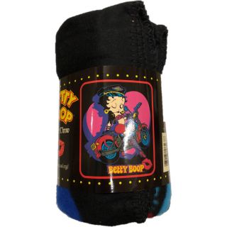 Betty Boop Biker Betty Fleece Throw Blanket 50 " X 60 "