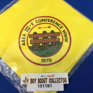 Boy Scout 1970 Oa Area Iii - E 3e Conference Neckerchief In Bag