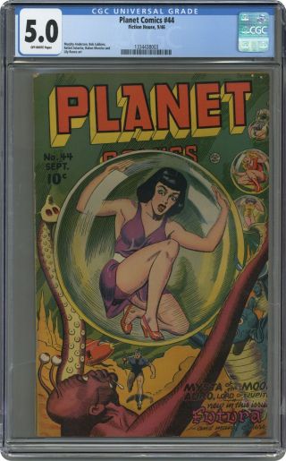 Planet Comics 44 Cgc 5.  0 1945 1334438003