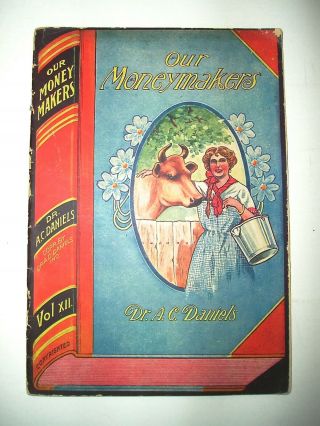 Early Colorful Advertising Booklet For Dr.  A.  C.  Daniels’ Veterinary Medicines