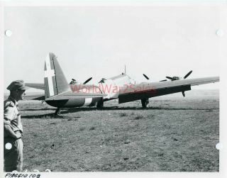 V742 Wwii Imperial War Museum Photo Captured Italian Piaggio 108 Bomber