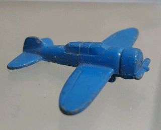 Vintage Cracker Jack Pot Metal War Plane 1.  5 "