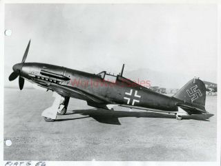 V737 Wwii Imperial War Museum Photo German/italian Fiat G - 56 Fighter