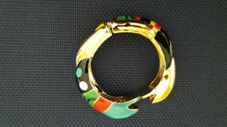 Niki De Saint Phalle Snake Enamel Bracelet Vintage 1980 S