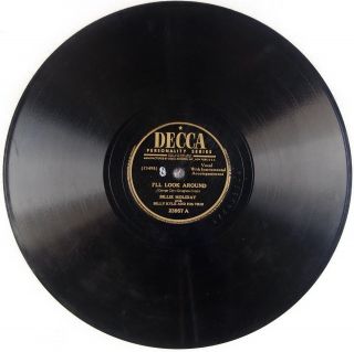 Billie Holiday: I’ll Look Around Decca 23957 Jazz Vocals 78 ’46 Classic V,  Hear