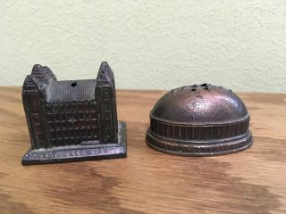 Vintage Salt Lake City Souvenir Mormon Temple Tabernacle SALT PEPPER SHAKER SET 2