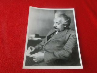 Vintage Type 1 8 X 10 Albert Einstein Photo Aip Niels Bohr Library